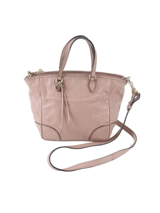 Gucci Handbags - ★SOLD★ Gucci Guccissima Bree Leather 2-Way Shoulder Bag Crossbody Hand Pink